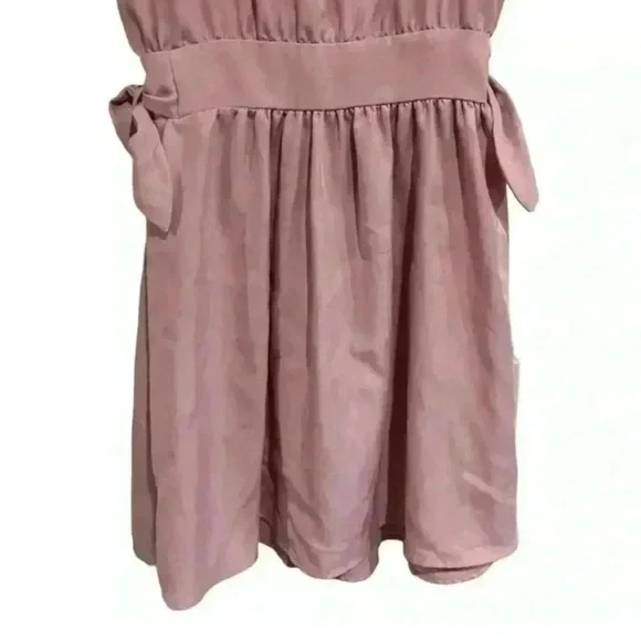 Zara Denim Dress Button Down Dusty Pink Side Tie
Mini Dress Flirty - Picture 7 of 10
